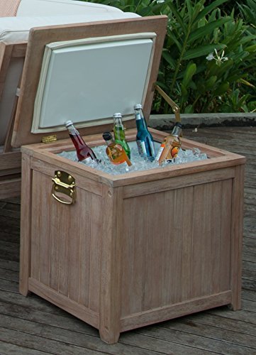 wooden ice chest cooler