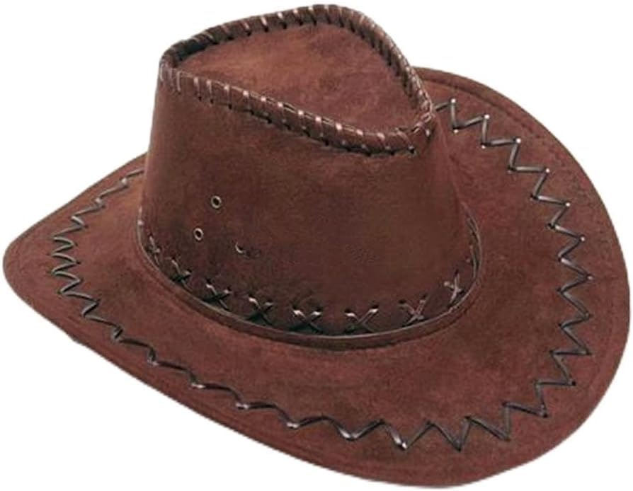 Western Cowboy Hat Suede Cowboy Hat for Gentleman Cowgirl Jazz Cap with Gentleman Suede Sombrero Cap