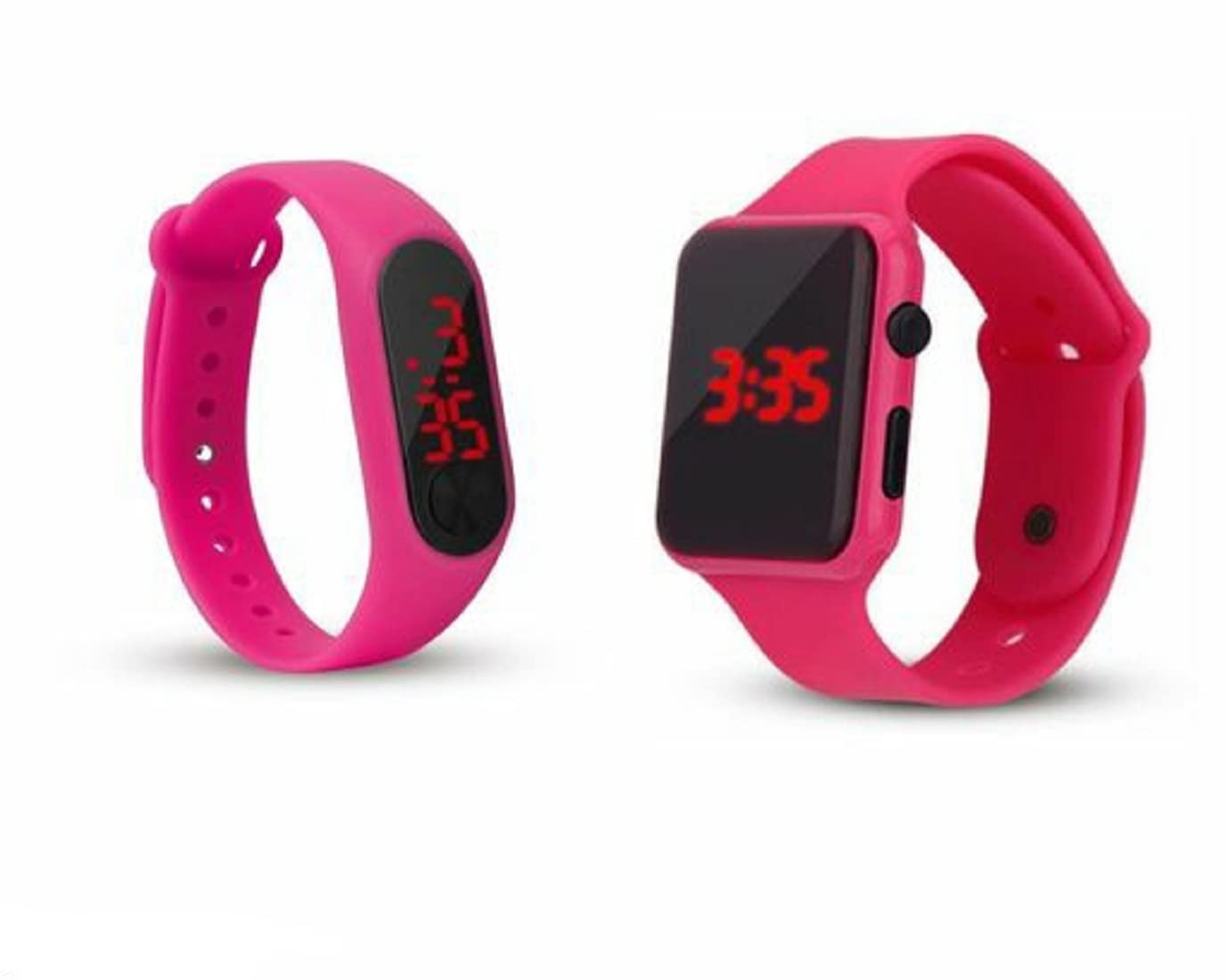 Digital Display Wrist Watch for Boys & Girls (Pack of 2) (Pink) (B0BC4T2X5W) Amazon Price History, Amazon Price Tracker