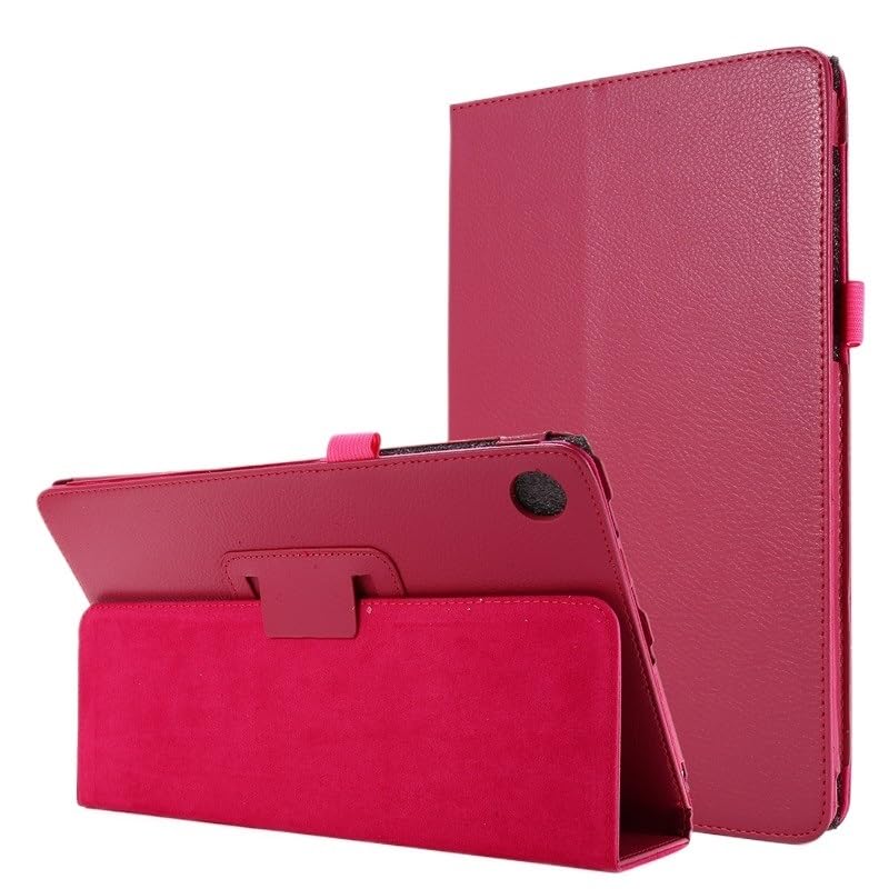 Cover pieghevole compatibile con Huawei Matepad T10 T 10s AGS3-L09/ W09 AGR-L09/W09 Custodia for tablet Coque(Rose Red,Matepad T10 9.7 inch)