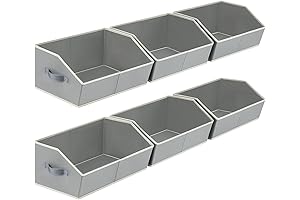Trapezoid Storage Bins Shelf Baskets - Top Picks for Closet Organization and Storage