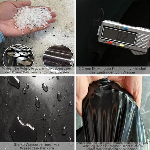 Bâche de bassin imperméable contre les fuites d'eau de jardin - 5
