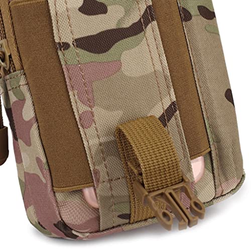 DYNWAVE Bolsa militar tática militar Molle à prova d'água para bolso para celular pochete mochila c