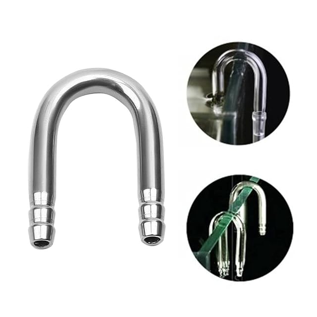 Foto 3 de 8 de DONGKER Tubo en forma de U, conectores en forma de U de acero inoxidable para tubo de 4 mm de diámetro