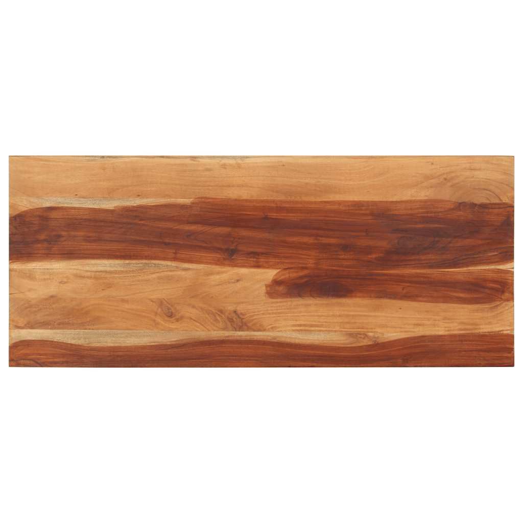 vidaXL Piano in legno massello di acacia ricambio per tavolo da pranzo, 15-16 mm, 60 x 140 cm