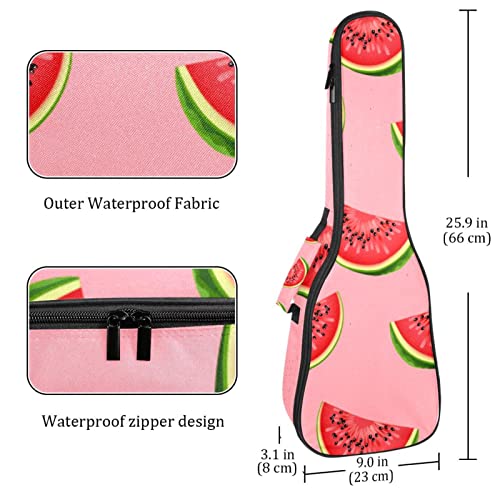 Housse pour ukulélé rose motif pastèque 10 mm avec rembourrage épais en éponge de 53,3 cm avec sangles réglables pour… - Les Beatles, Paul McCartney, John Lennon, RIngo Starr, George Harrison Housse pour ukulélé rose motif pastèque 10 mm avec rembourrage épais en éponge de 53,3 cm avec sangles réglables pour… – Image 5
