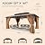 Aoxun 12'x16' Hardtop Gazebo, Aluminum Frame Permanent Pavilion with Netting and Curtains, Outdoor Polycarbonate Double Roof Canopy, Designed for Lawn, Garden, Patio (Brown)