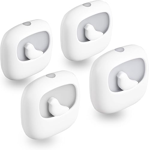 Miniatura 1 de VAVOFO Luz nocturna LED con sensor automático, paquete de 4, 2800 K blanco cálido, bonito diseño de pájaro, lámpara de noche de pared enchufable,