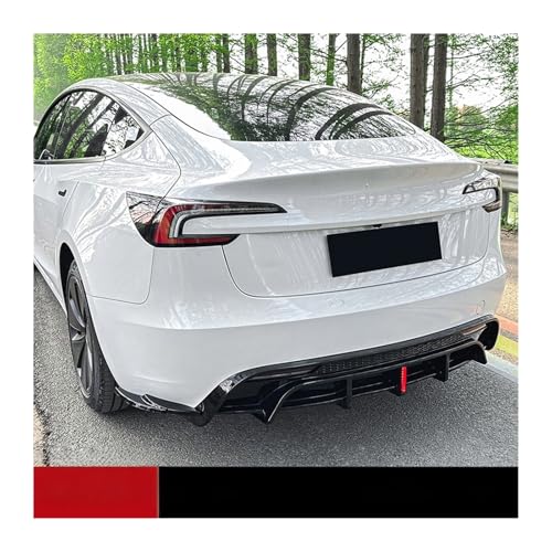 Protector trasero parachoques Tesla Model 3 Highland 2024 con difusor labio 2