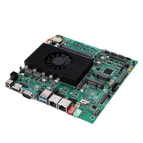 RASTKY Placa Base NAS Industrial con Procesador de bajo Consumo de 4 Núcleos y 4 Hilos con Tarjeta de Red Gigabit Confiable, Adecuada para Profesionales, Ranuras de Memoria DDR4 de Doble Canal