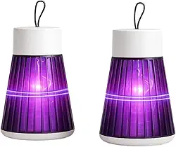 Kit 2 Repelentes Eletrônicos Tomada Lâmpada UV Mata Mosquito Pernilongo Insetos Casa Buritis