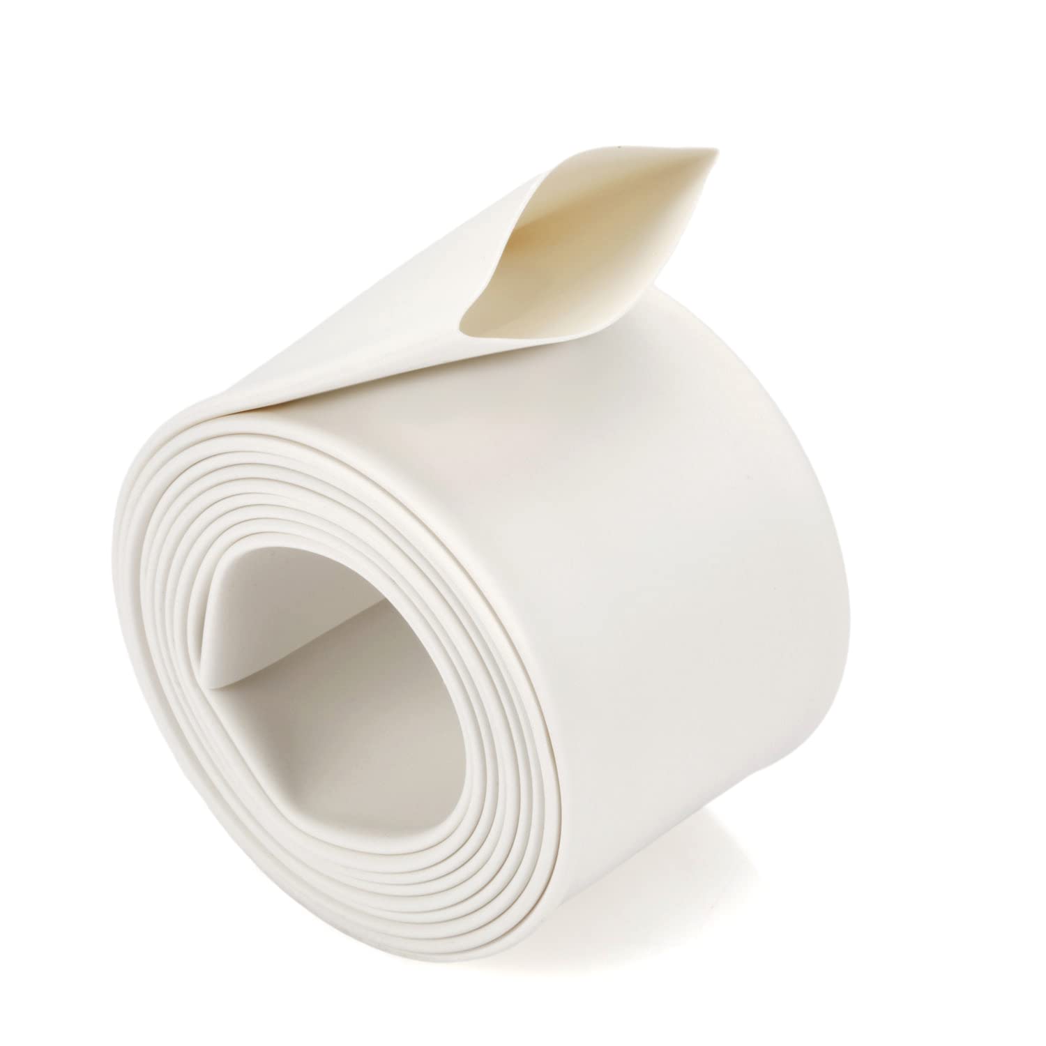 Chanzon 2:1 Ratio 5/8" (16mm) Heat Shrink Tubing 3.3Ft Roll (1M Total Length) White Polyolefin Sleeving Wrap Shrinking 2 to 1 1pcs