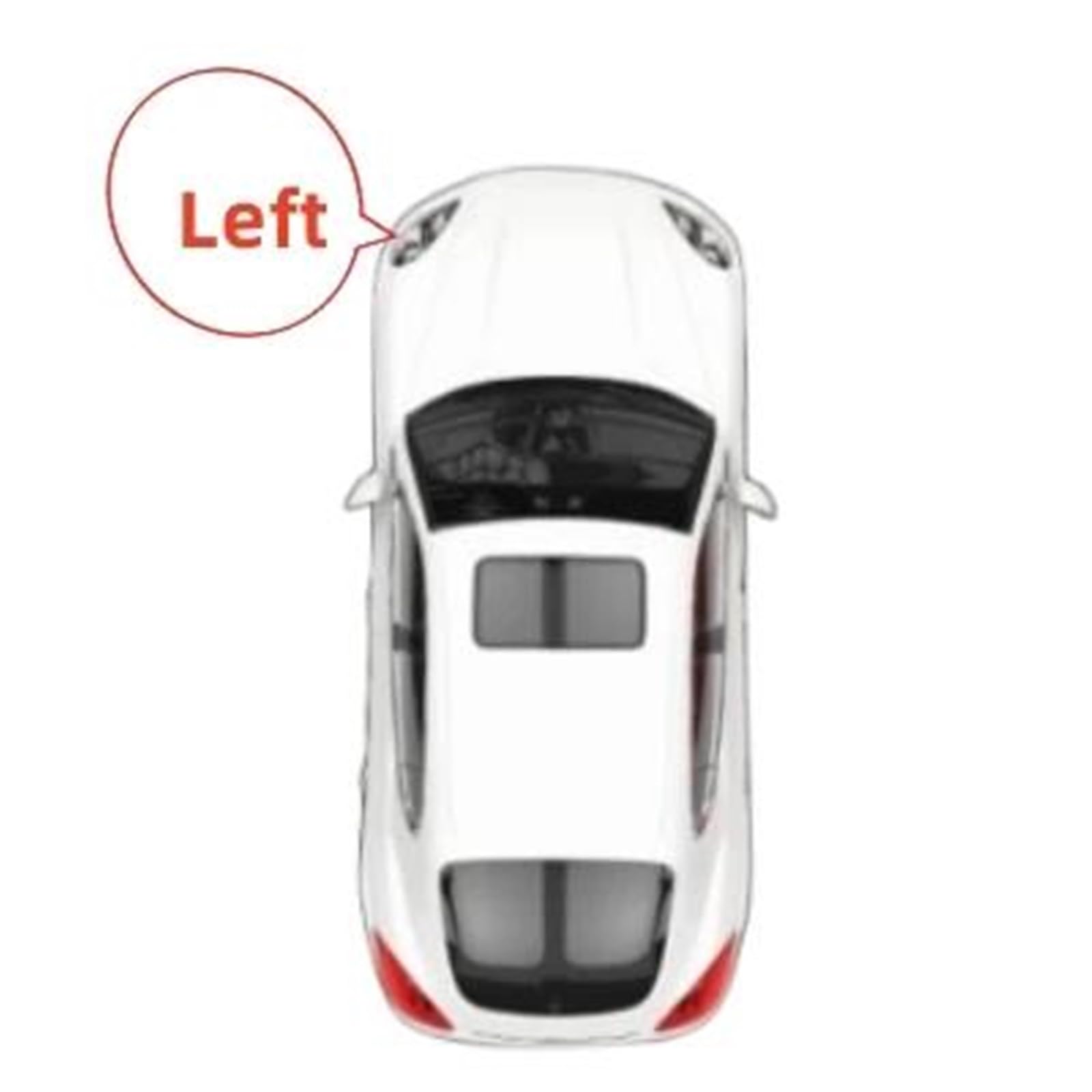 Copri Faro Anteriore Auto Per Land Per Rover Per Range Per Rover Per Evoque 2012-2018 Copri Lente Faro Anteriore Copriobiettivo(1pcs Left)