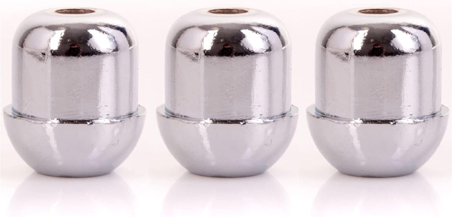 3x Chrome Weighted Acorn Cord Pulls Metal Chrome Bathroom Light Pull