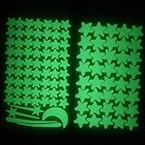 Meclelin Leuchtsticker Wandtattoo Selbstklebend 103pcs Leuchtsterne Punkten und Mond Wandsticker Wandaufkleber DIY Leuchtmond Leuchtsticker für Schlafzimmer Jungen Mädchen Kinderzimmer