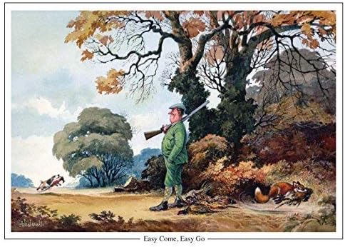 Thelwell Easy Come, Easy Go by Norman A5 shooting greeting card with nnvelope