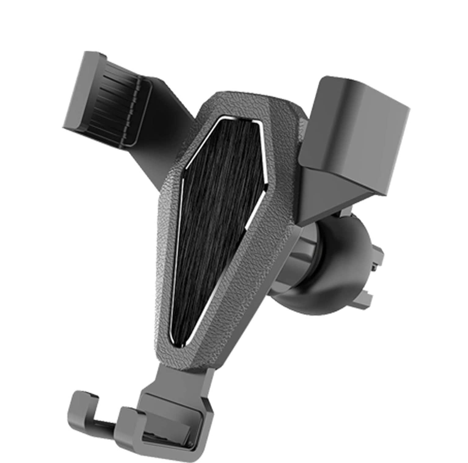 Robusto Soporte Movil Coche Soporte de Coche para teléfono Air Vent Clip Mount Mobile Cell Stand Smartphone GPS Support Plegable Duradero(Black)
