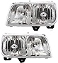 For Cadillac Escalade/GMC Yukon Denali Headlight Assembly 1999 2000 Pair DOT Certified GM2502217 | GM2503217