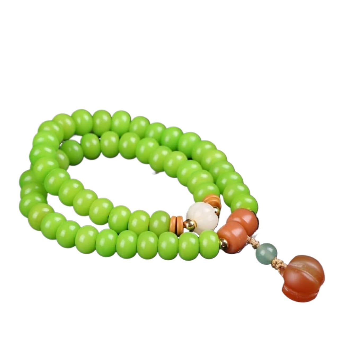 Bracciale con Perline Bodhi Doppio Cerchio 54 di Preghiera