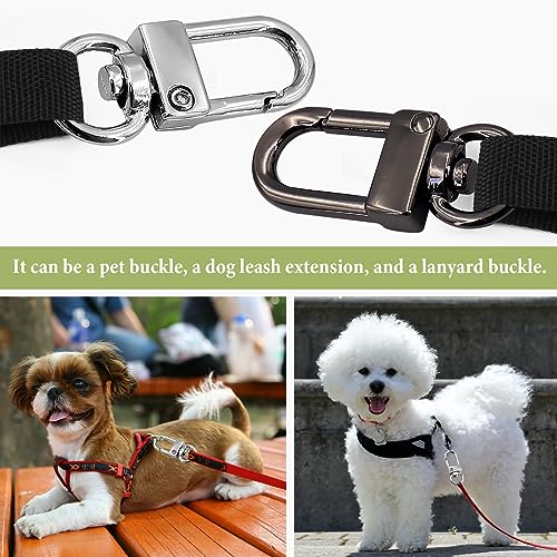 Karabinerhaken mit Drehgelenk, 20 Stück Zinklegierung Schlüsselringe Klein Schlüsselanhänger Karabiner Drehbare Hummer Krallenverschlüsse Schlüsselkette