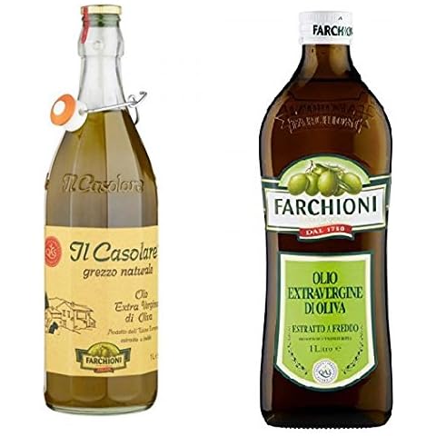 Farchioni Il Casolare Raw Extra Vergin Olive Oil 1l + Farchioni Classico Extra Vergin Olive Oil 1l Cover