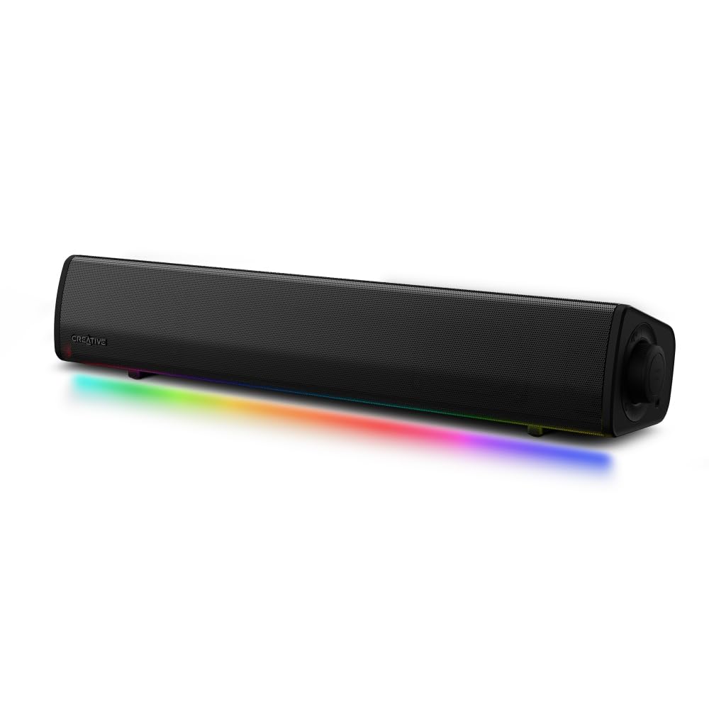 Sound Blaster GS3 ブラック【価格.com プロダクトアワード2024 金賞】12W RMS/ピーク出力24W サイズを超えたワイドな音の広がり SuperWide技術 USB/Bluetooth / 3.5mm アナログ入力 ゲーミング サウンドバー SP-SBGS3