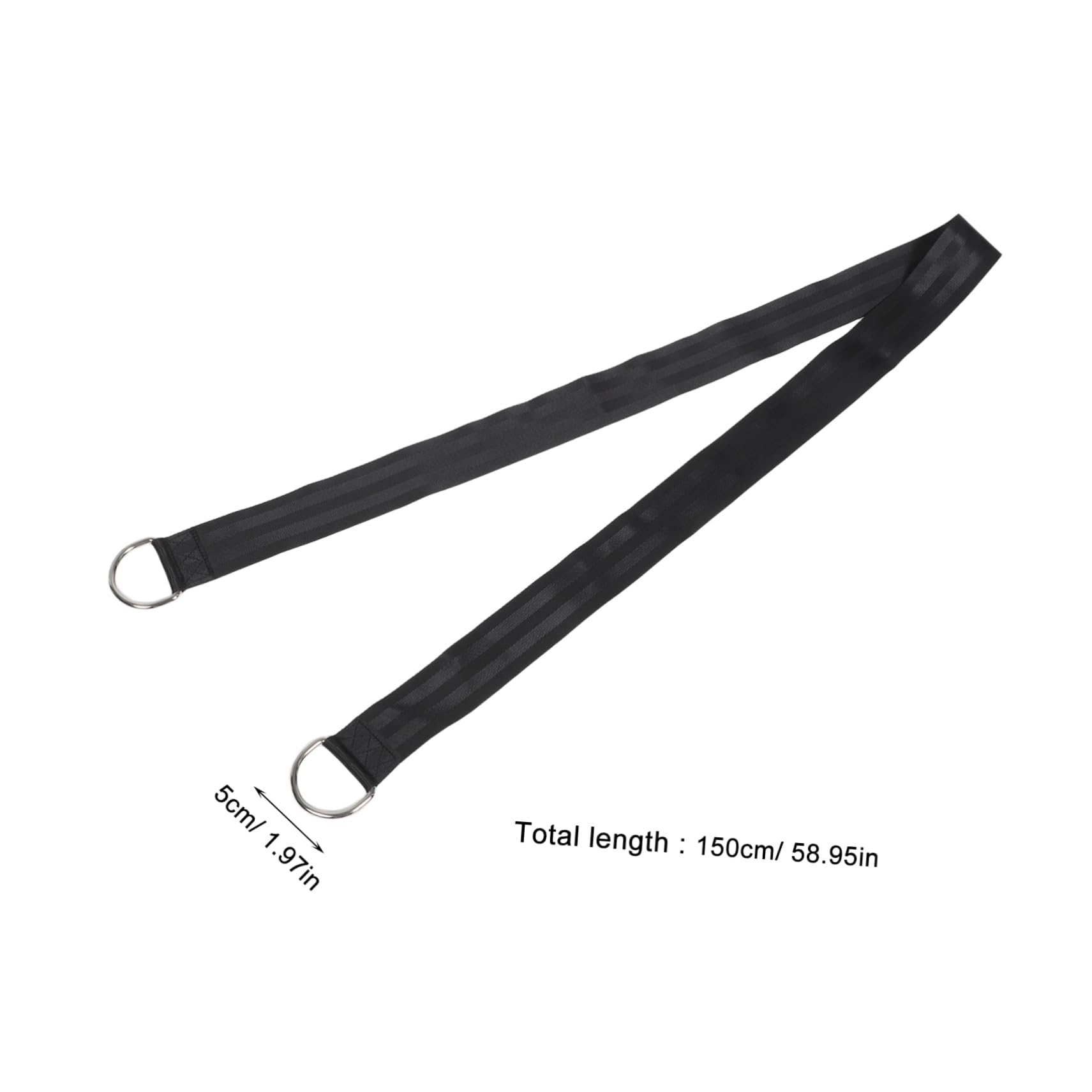 POPETPOP 1.5m Nylon Hammock Chair Hanging Rope Tree Swing Hanging Straps Kit Swing Straps for Tree Branch Easy Install Outdoor Hooks