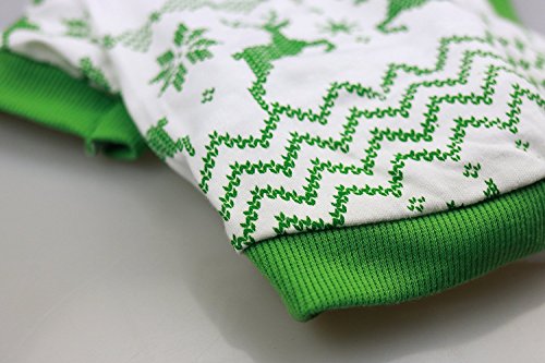 Droolingdog Dog Christmas Tee Shirts Puppy Holiday T-Shirt Dog Xmas Clothes For Small Dogs Shirts For Dogs, Green #TOP4