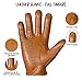 WASPRO Genuine Leather Gloves, Pure Leather Fashion Gloves, Lambskin Leather Gloves, Leather Motorcycle Gloves, Knuckle Fit Gloves (Tan, X-Large)