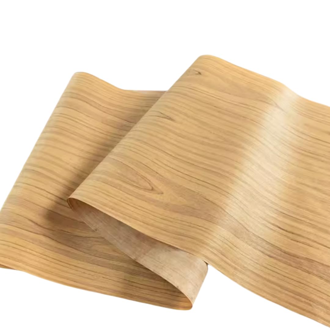 Placage Meuble Bricolage Placage En Bois De Teck – 0,2 Mm D'épaisseur, 2,5 X 0,58 M, Parfait Pour La Décoration D'intérieur, Les Meubles, Le Bricolage, L'intérieur Automobile, Les Murs Et Les Projets