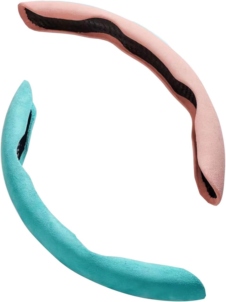 Suede Car Steering Wheel Cover Compatible with Infiniti M37 X M45 M45X M56 M56X Exclusive Private Custom-Made (Color : Blue Pink, Size : M45X)