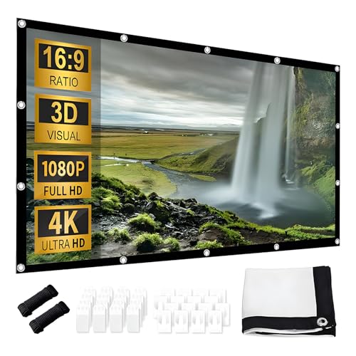Pantalla de proyección portátil 150 pulgadas 16:9