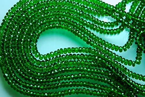 Diopside de Russie perles précieuses pour fabriquer un cadeau d'anniversaire unique