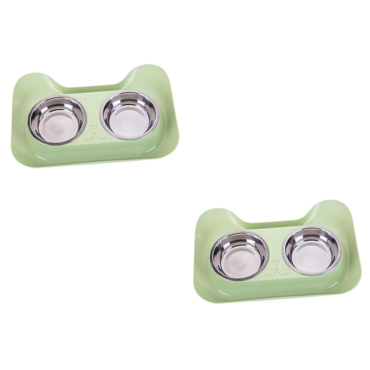 SUPVOX 2 Piezas Suministros De Mascotas Muelle Flotante Tortuga Sombrero De para Perros Cuenco para Mascotas Letra Una Decoración De Mesa Acero Inoxidable Tazón De Comida