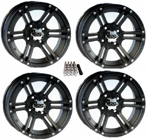 ITP SS212 UTV Wheels/Rims Black 12" Kawasaki Teryx Mule