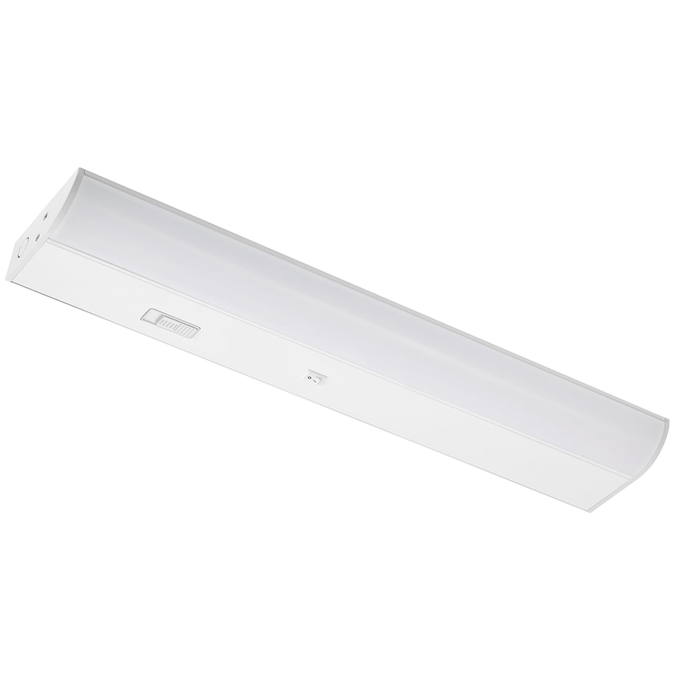 Maxxima 18 in. Hardwired LED Under Cabinet Light - 700 Lumens, 5 CCT, Color Temperature Slide Control, 2700K/3000K/3500K/4000K/5000K, Kitchen and Indoor Lighting Fixture, White, On/Off Switch, ETL