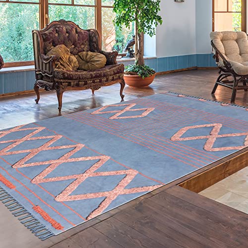 Tapis de douche bohème 90 x 150 cm en coton pour chambre - 3