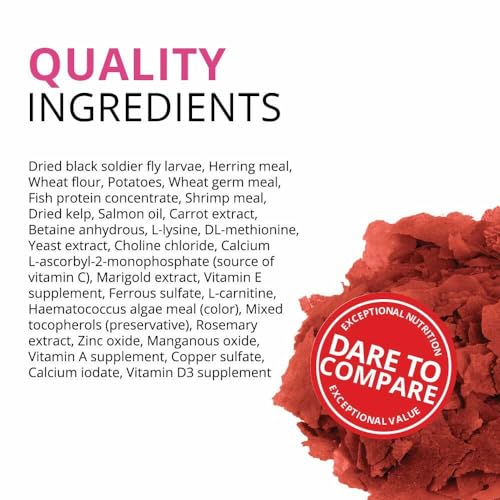 Fluval Bug Bites Fischfutter Flocken farbverstärkend, mit Insektenlarven, als Ergänzung für tropische Fische, 250ml – Bild 5