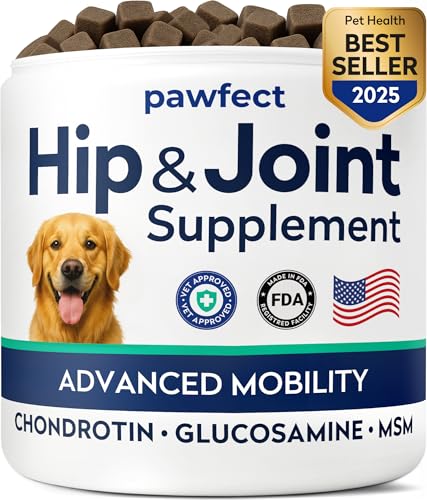 20% off - Pawfect Mobility Glucosamine Chews for Dogs - Hip & Joint Health Supplement Chews w/Omega-3,...