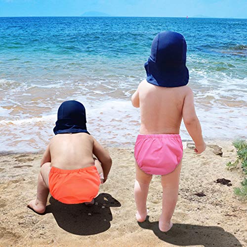 Jnuhb Swim Diapers Baby Reusable 1Pack 2 Pack,Washable Pants For 0-3 Years Boys Girls Swimming Lesson Shower Gifts (Roseorange 2-3 Years #TOP1
