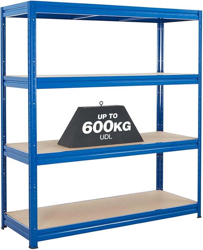 BiGDUG Heavy Duty Garage Shelving Unit 600kg Per Shelf (2400kg Per