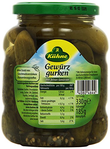 Kühne Gewürzgurken, 370ml