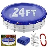 24ft Round Winter Pool Cover for Above Ground Pools 24ft Pool...