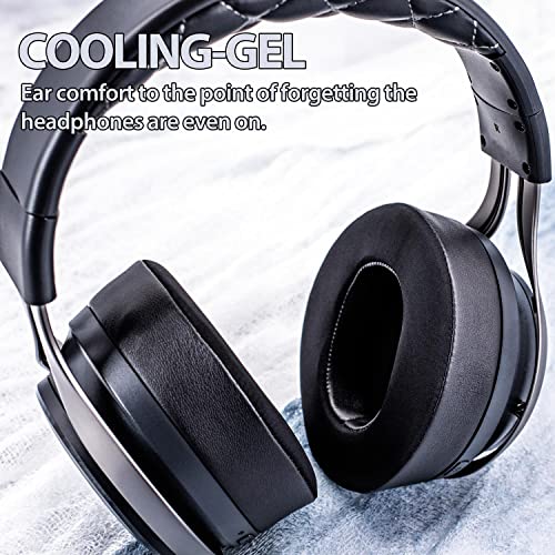 Cubiertas de espuma para orejas compatibles con auriculares LS31 LS41 LS35X LS50X con micrófono, almohadillas de reemplazo de tela con gel refrescante miniatura 6
