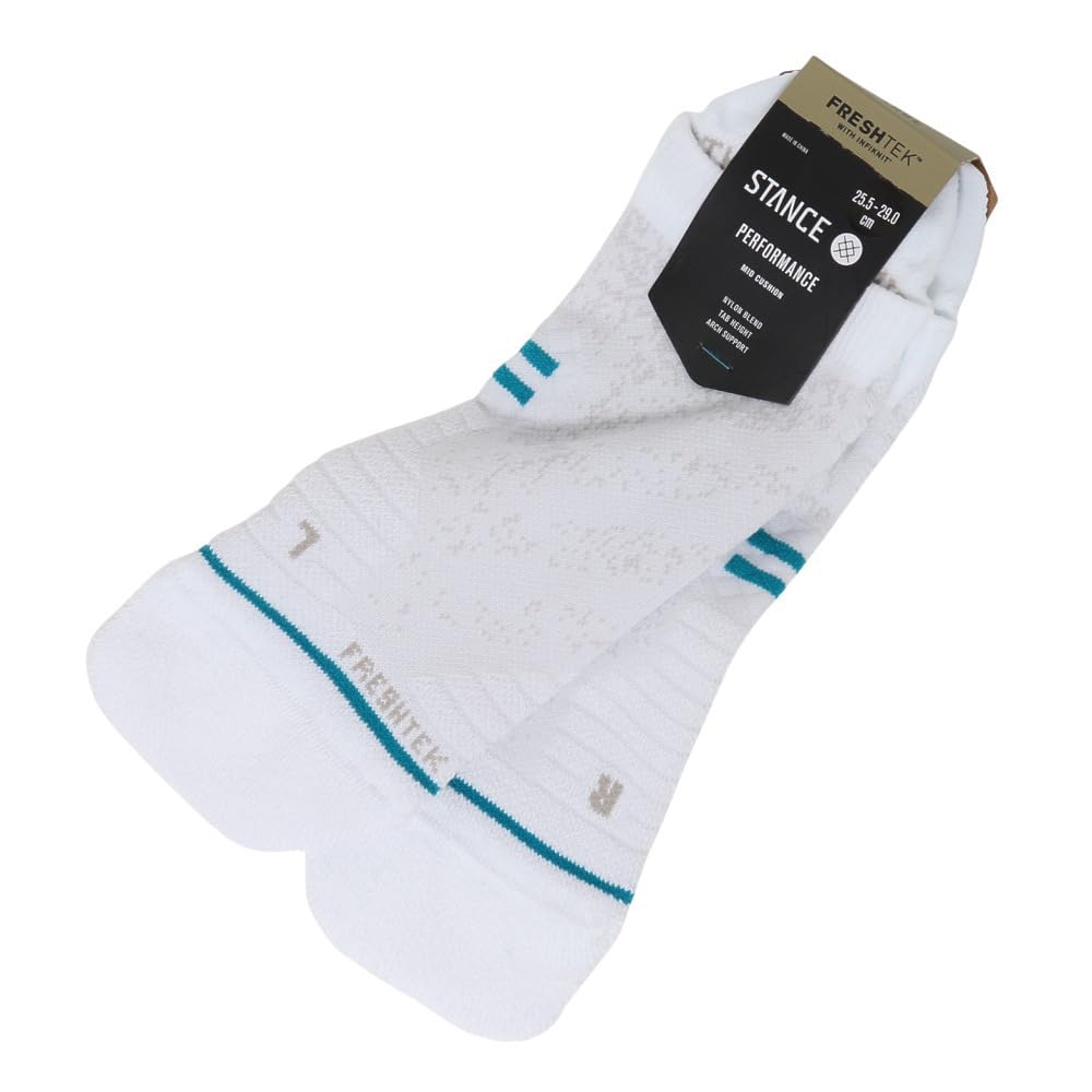 Stance Tab Sock - Atheletic - Freshtek x Infinity (White, Large)