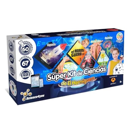 Science4you Super Kit de Ciencias de El Hormiguero – Juguete Científico + 60 Experimentos para Niños, Juego de Ciencia, Regalo Original para Niños y Niñas de 8 Años y más