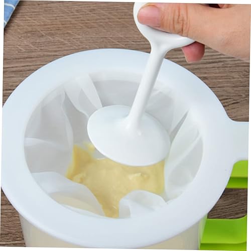 Miniatura 7 de BESTonZON 2 juegos de colador de malla ultra fina con filtro de malla de barra de prensa para jugo de leche de malla fina colador para uso en cocina