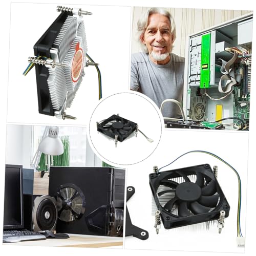 VILLCASE 2 Ventiladores De Refrigeración Para CPU Radiadores Pequeños Enfriadores De Aire Procesadores De CPU Disipadores De Calor De Perfil Bajo Disipadores De Calor De Perfil Bajo - imagen 8
