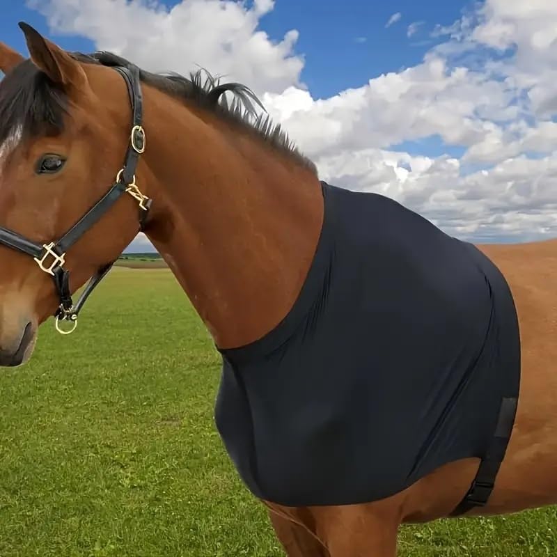 High-Elasticity Spandex Horse Vest with Shoulder Protection - Fit for All Breeds