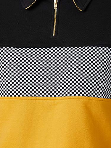 Image of Miss Chase Women's Multicolor Colorblock Crop Sweatshirt
